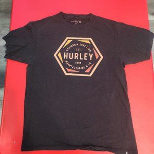 Hurley short sleeve graphic T-shirt black men's size M